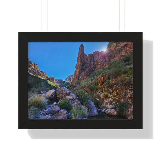 Sunrise from Crucifix Canyon, Superstition Mountains; Arizona Photography, Wall Art, Natural Landscape Home Decor for Hikers and Nature Lovers!