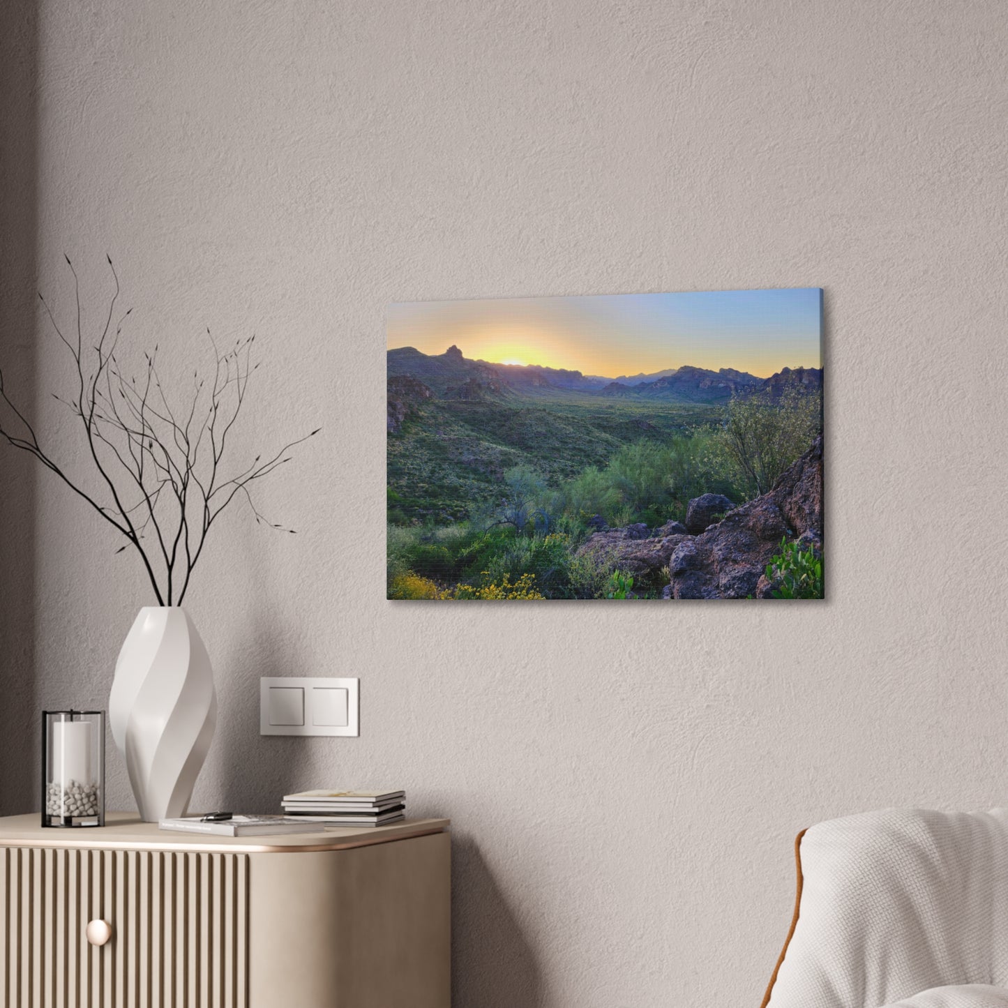 Sunrise #2 in The Superstition Mountains; Arizona Photography, Wall Art, Natural Landscape Home Decor for Hikers and Nature Lovers!