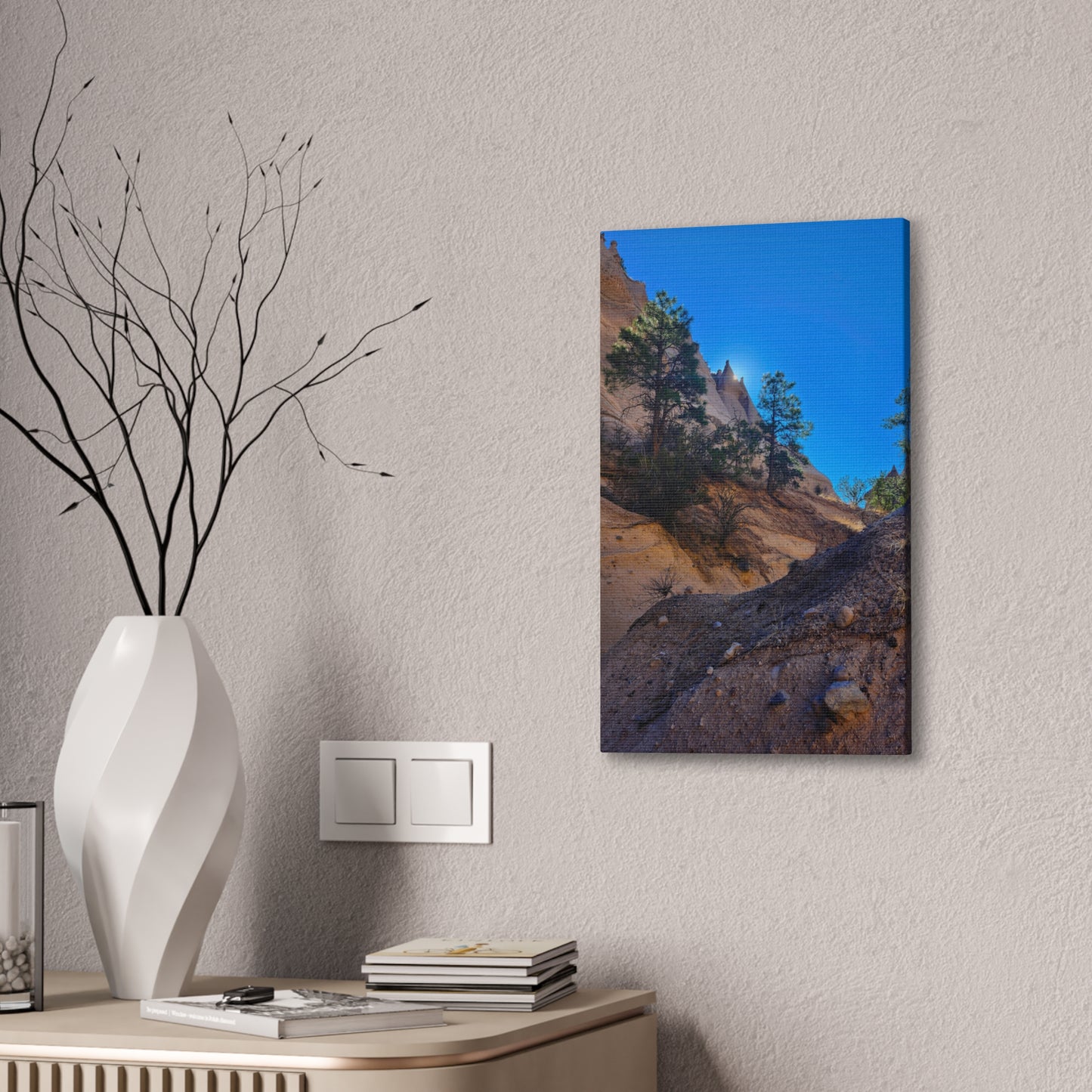 Sunrise over Tent Rocks National Park: Canvas Print