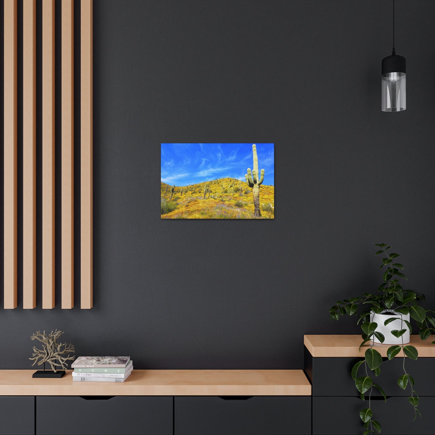 Canvas Gallery Wrap: Cave Creek Blooms; Arizona Photography, Wall Art, Natural Landscape Home Decor for Hikers and Nature Lovers!