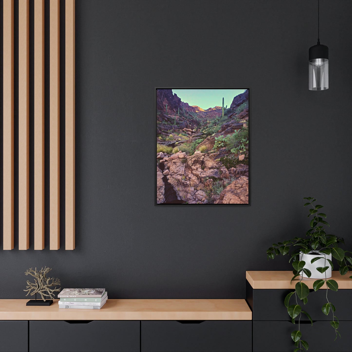 Framed Canvas Gallery Wraps: A View Up the Canyon; Arizona Photography, Wall Art, Natural Landscape Home Decor for Hikers and Nature Lovers!