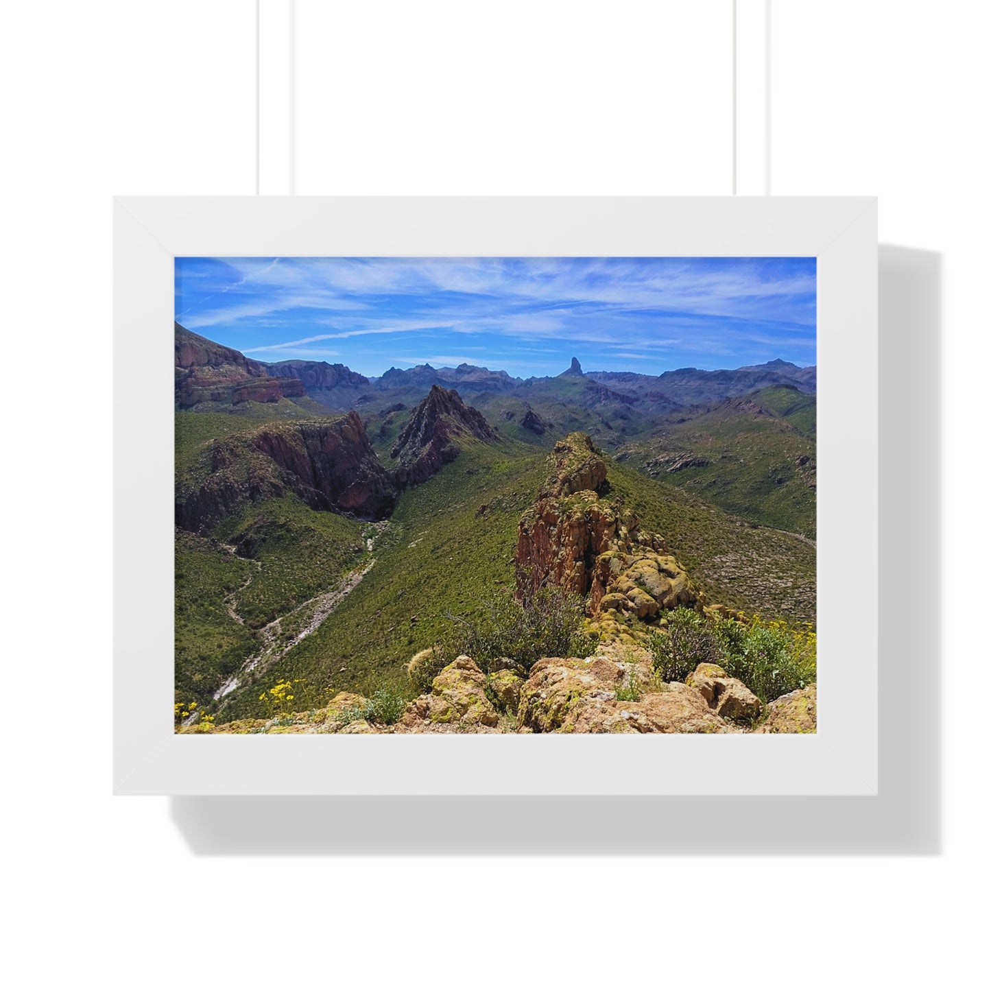 Framed Desert Photography: On Battleship Mountain; Arizona Photography, Wall Art, Natural Landscape Home Decor for Hikers and Nature Lovers!