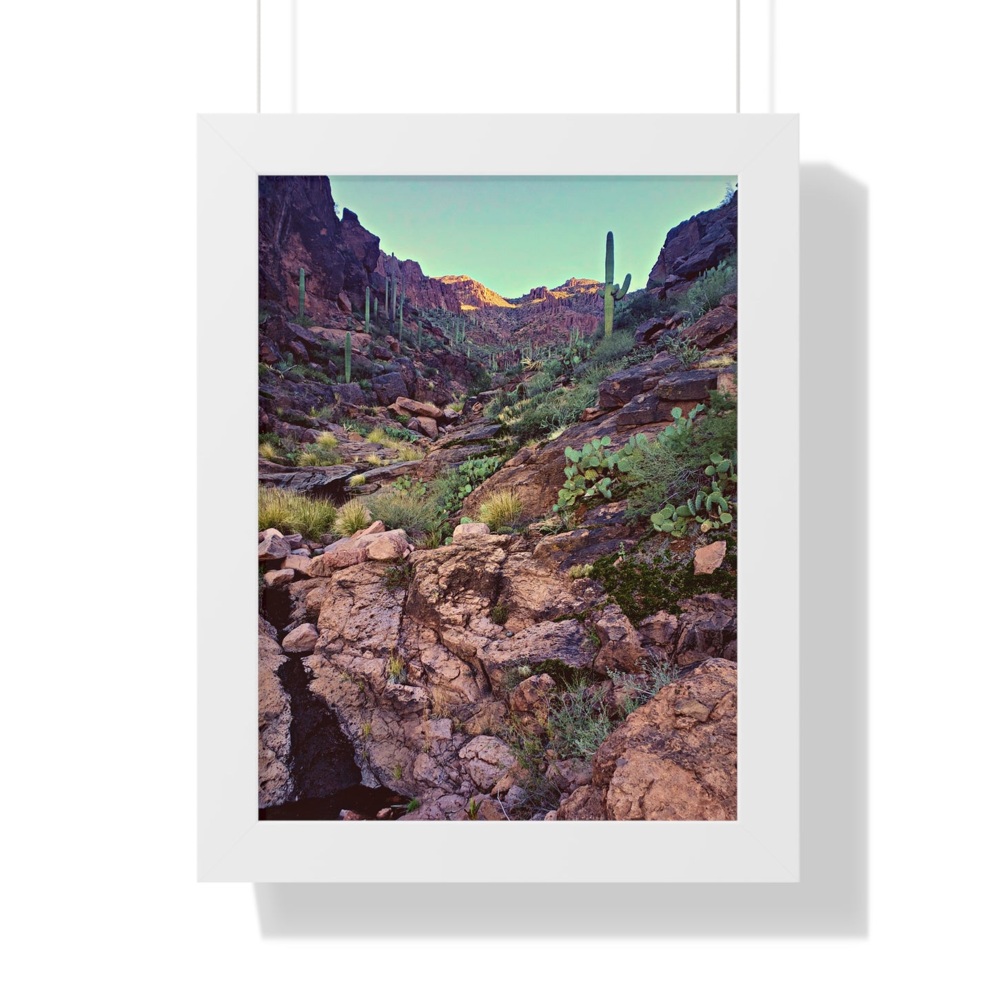 Framed Desert Photography: A View Up the Canyon; Arizona Photography, Wall Art, Natural Landscape Home Decor for Hikers and Nature Lovers!