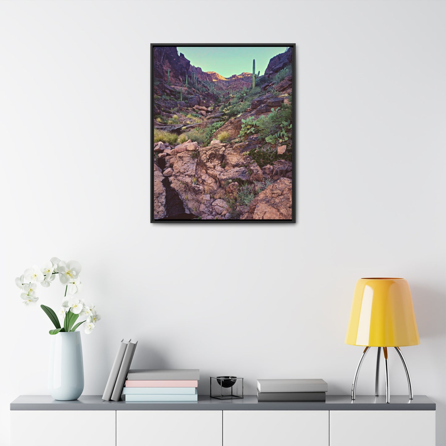 Framed Canvas Gallery Wraps: A View Up the Canyon; Arizona Photography, Wall Art, Natural Landscape Home Decor for Hikers and Nature Lovers!