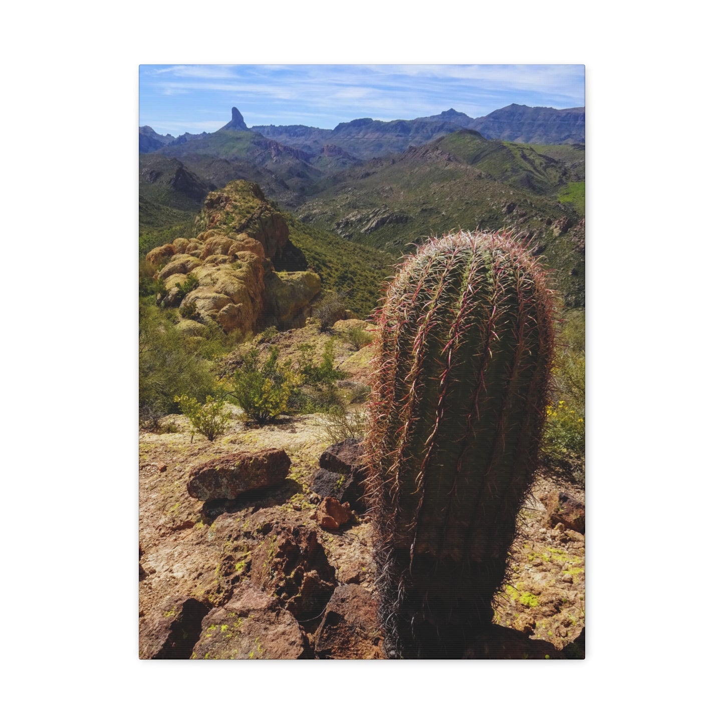 Canvas Gallery Wraps: Battleship Mountain -- Arizona Photography, Wall Art, Natural Landscape Home Decor for Hikers and Nature Lovers!