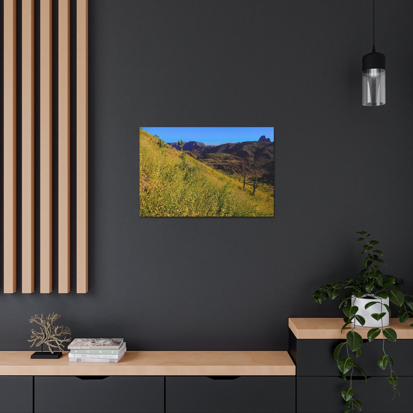 Canvas Gallery Wrap: Three Sisters Summit; Arizona Photography, Wall Art, Natural Landscape Home Decor for Hikers and Nature Lovers!