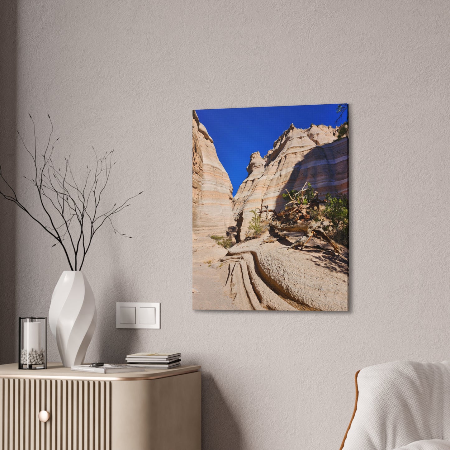Slot Canyon Through Tent Rocks National Park: Canvas Print