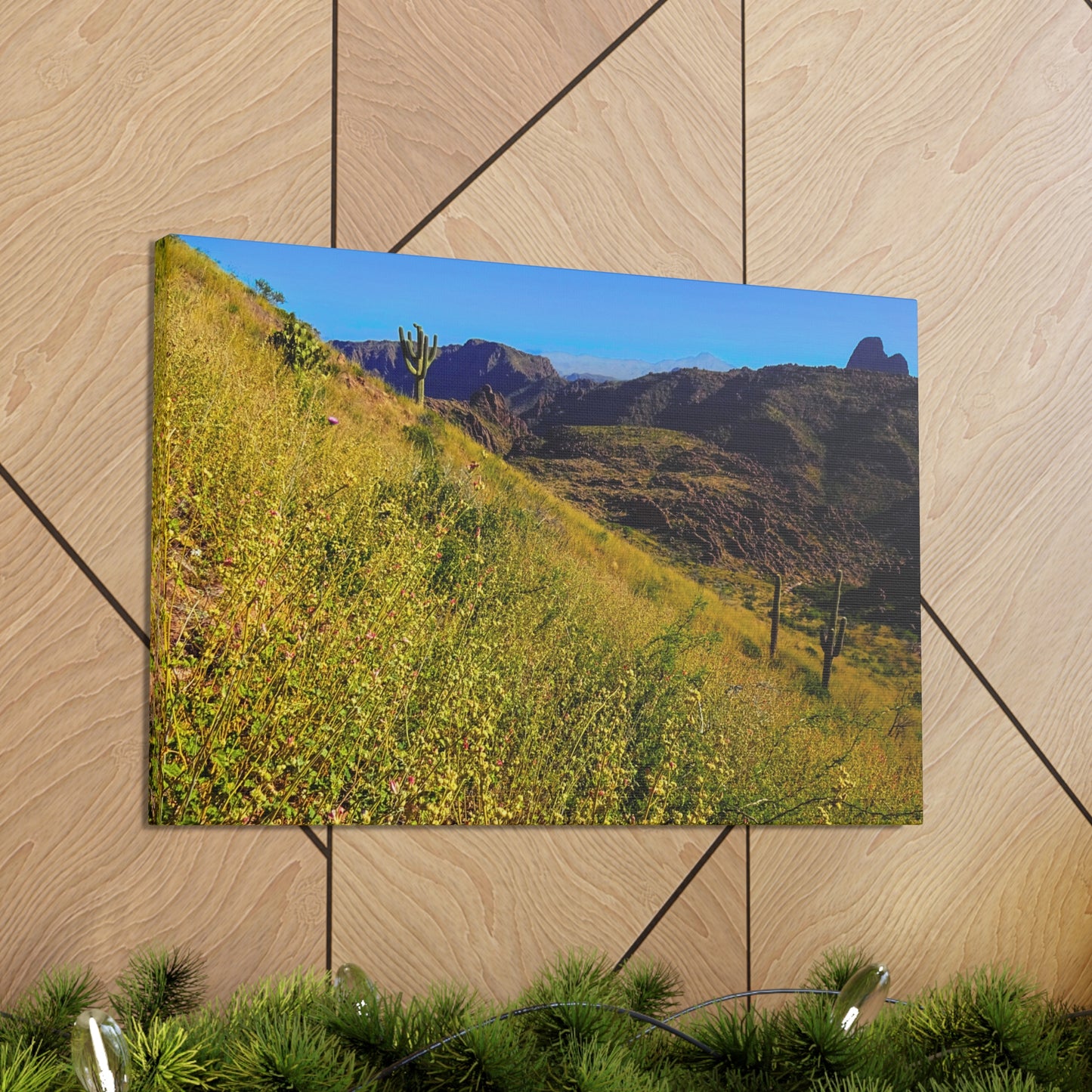 Canvas Gallery Wrap: Three Sisters Summit; Arizona Photography, Wall Art, Natural Landscape Home Decor for Hikers and Nature Lovers!