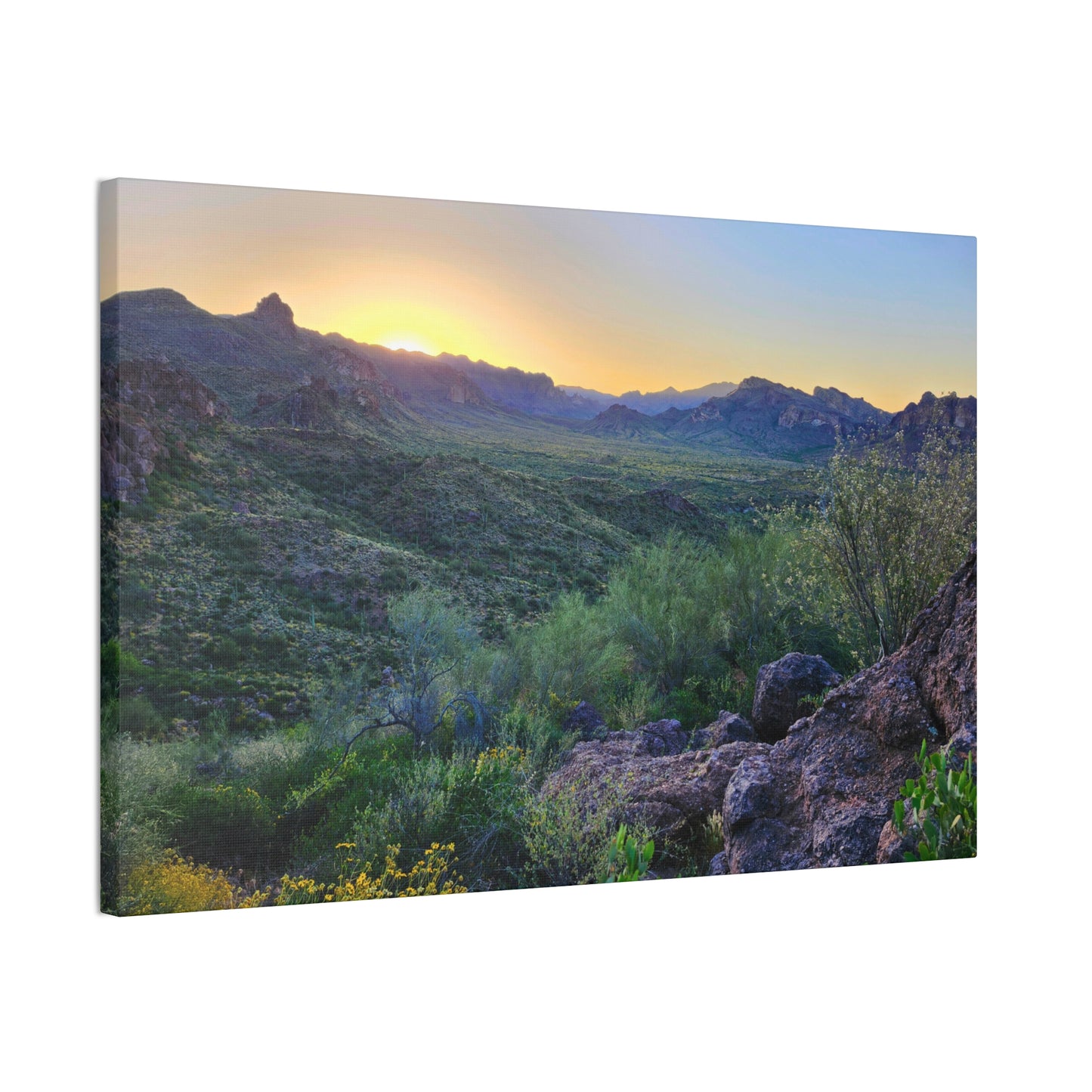 Sunrise #2 in The Superstition Mountains; Arizona Photography, Wall Art, Natural Landscape Home Decor for Hikers and Nature Lovers!