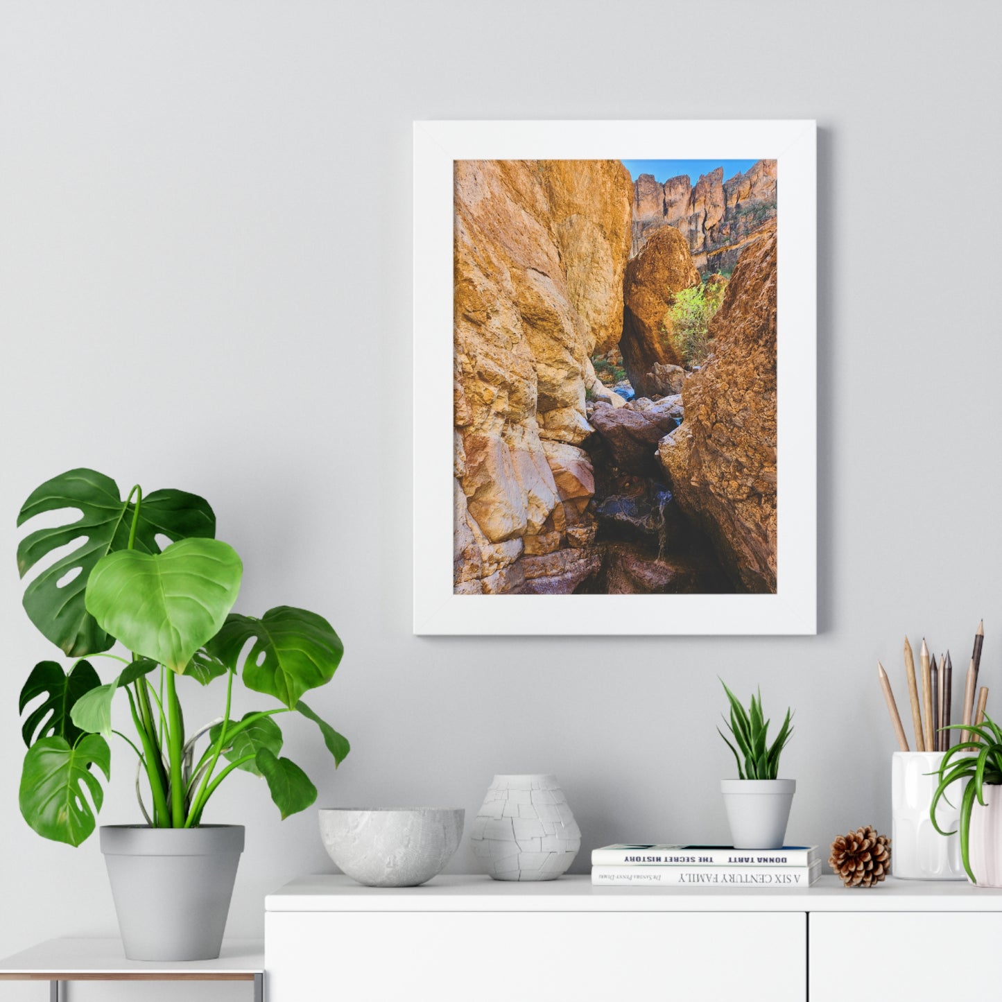 The Boulders of Crucifix Canyon, Superstition Mountains (vert); Arizona Photography, Wall Art, Natural Landscape Home Decor for Hikers and Nature Lovers!