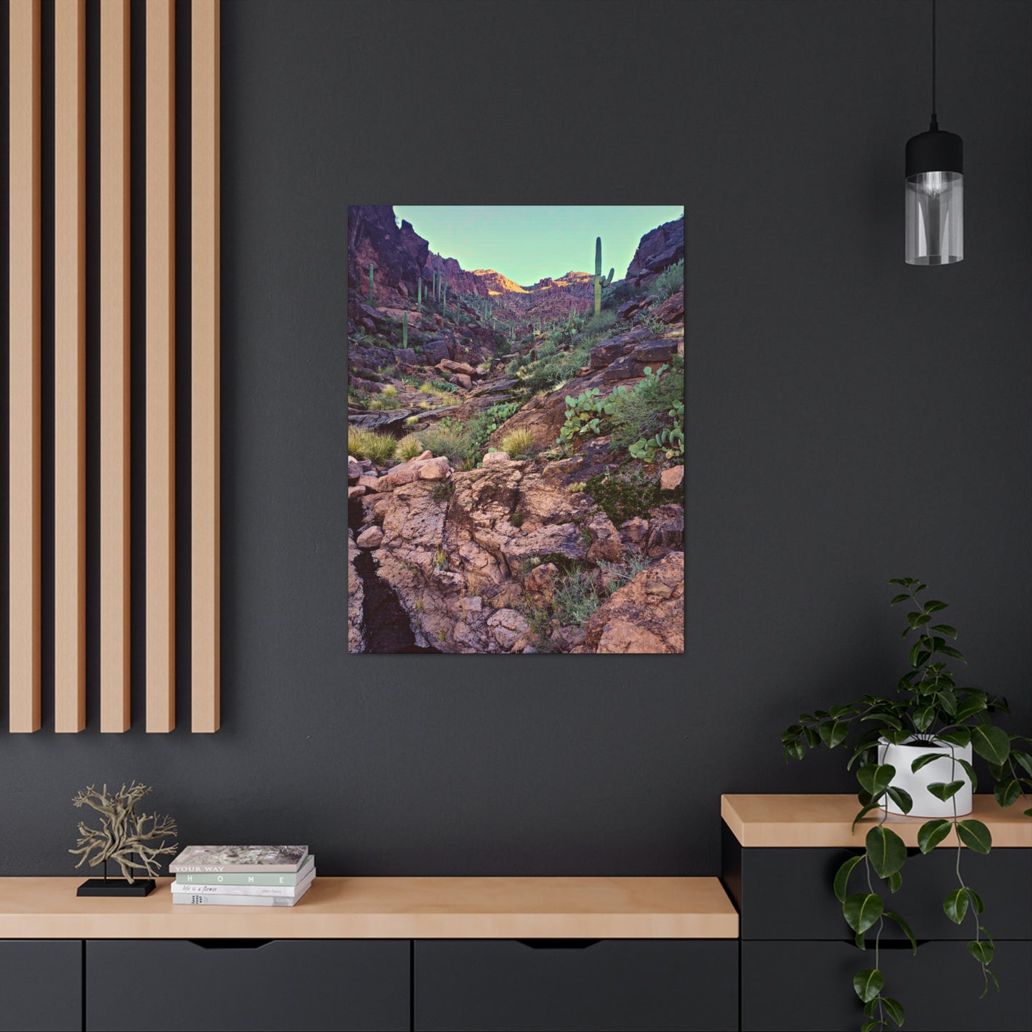 Canvas Gallery Wraps: A View Up the Canyon; Arizona Photography, Wall Art, Natural Landscape Home Decor for Hikers and Nature Lovers!