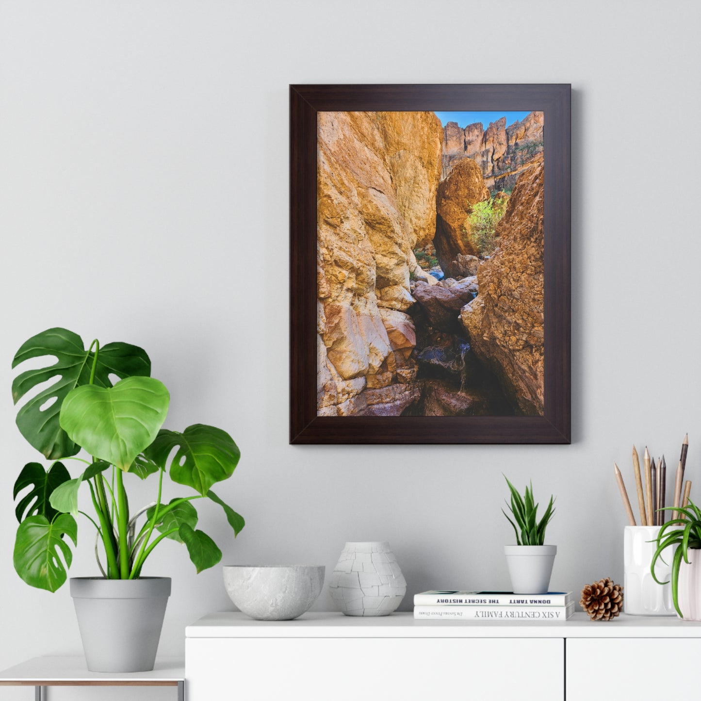 The Boulders of Crucifix Canyon, Superstition Mountains (vert); Arizona Photography, Wall Art, Natural Landscape Home Decor for Hikers and Nature Lovers!