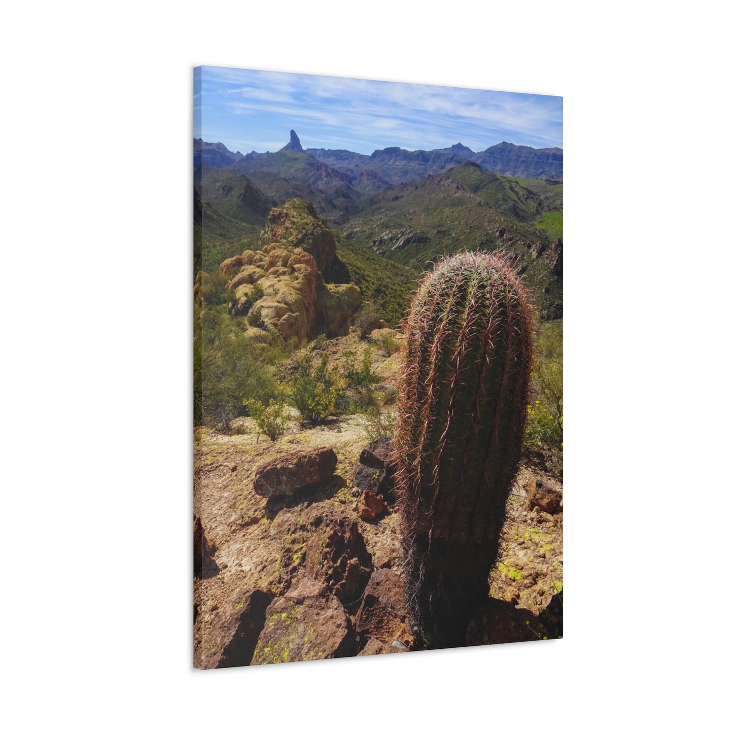 Canvas Gallery Wraps: Battleship Mountain -- Arizona Photography, Wall Art, Natural Landscape Home Decor for Hikers and Nature Lovers!